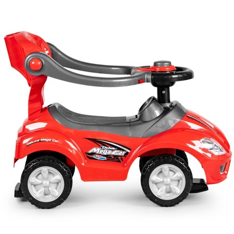 AUTKO JEŹDZIK, CHODZIK, PCHACZ 3W1 DELUXE KLAKSON - CZERWONE