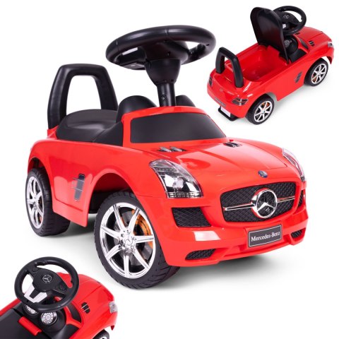 JEŹDZIK, PCHACZ MERCEDES CZERWONY SLS AMG CZERWONY JEŹDZIK, PCHACZ MERCEDES CZERWONY SLS AMG CZERWONY