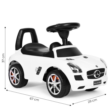 JEŹDZIK, PCHACZ DLA DZIECI MERCEDES SLS AMG BIAŁY JEŹDZIK, PCHACZ DLA DZIECI MERCEDES SLS AMG BIAŁY