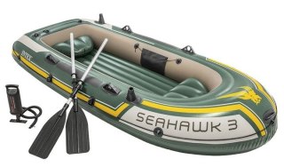 PONTON SEAHAWK 3 OS POMPKA + 2 WIOSŁA INTEX 68380