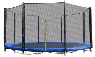 SIATKA ZEWNĘTRZNA DO TRAMPOLINY 12 FT 8 SŁUPKÓW 366CM
