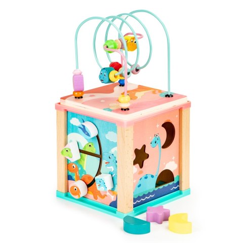 DREWNIANA KOSTKA EDUKACYJNA, SORTER MULA ECOTOYS DREWNIANA KOSTKA EDUKACYJNA, SORTER MULA ECOTOYS