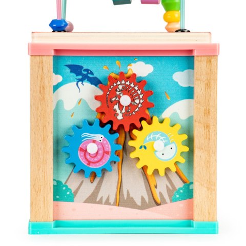 DREWNIANA KOSTKA EDUKACYJNA, SORTER MULA ECOTOYS DREWNIANA KOSTKA EDUKACYJNA, SORTER MULA ECOTOYS