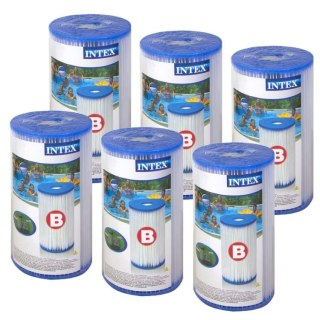 FILTR FILTRY 6 SZTUK TYP B DO POMPY INTEX 29005