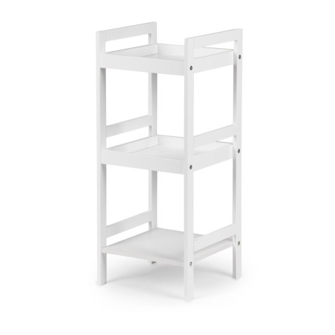REGAŁ SZAFKA NOCNA STOLIK NOCNY 3 PÓŁKI BIAŁY MODERNHOME