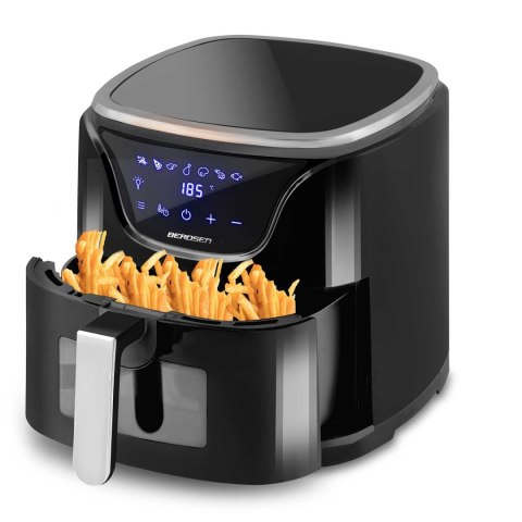 FRYTKOWNICA BEZTŁUSZCZOWA AIR FRYER BD-652 CZARNO-SREBRNA