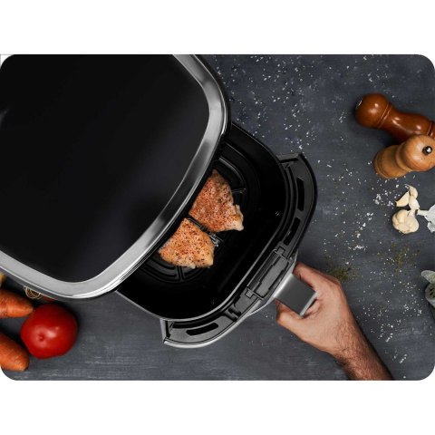 FRYTKOWNICA BEZTŁUSZCZOWA AIR FRYER BD-652 CZARNO-SREBRNA