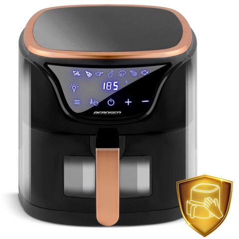 FRYTKOWNICA BEZTŁUSZCZOWA AIR FRYER BD-652 CZARNO-ZŁOTA
