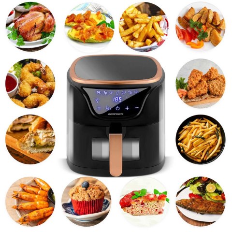 FRYTKOWNICA BEZTŁUSZCZOWA AIR FRYER BD-652 CZARNO-ZŁOTA