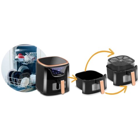 FRYTKOWNICA BEZTŁUSZCZOWA AIR FRYER BD-652 CZARNO-ZŁOTA