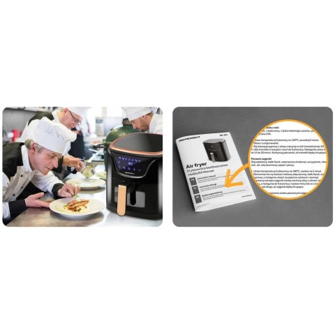 FRYTKOWNICA BEZTŁUSZCZOWA AIR FRYER BD-652 CZARNO-ZŁOTA