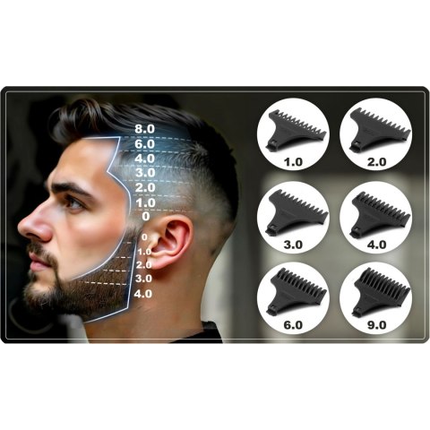 MASZYNKA DO STRZYŻENIA WŁOSÓW BERDSEN BD-261 ZŁOTA BARBER