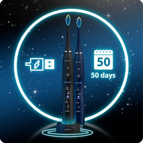 SZCZOTECZKA SONICZNA DO ZĘBÓW ZESTAW 2 SZT BERDSEN GALAXY DUO