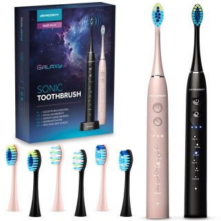 SZCZOTECZKA SONICZNA DO ZĘBÓW ZESTAW 2 SZT BERDSEN GALAXY DUO