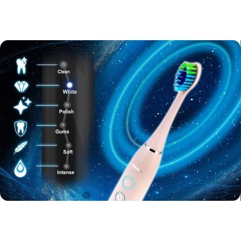 SZCZOTECZKA SONICZNA DO ZĘBÓW ZESTAW 2 SZT BERDSEN GALAXY DUO