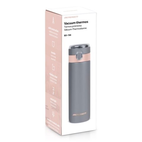 TERMOS PRÓŻNIOWY 450 ML BD-786 SZARY