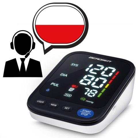 CIŚNIENIOMIERZ NARAMIENNY Z POLSKIMI KOMUNIKATAMI BD-122 BERDSEN