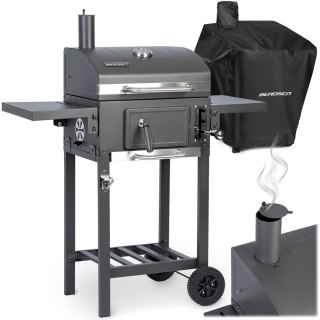 GRILL WĘGLOWY Z POKROWCEM BERDSEN BD-892 CZARNY