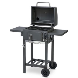 GRILL WĘGLOWY Z POKROWCEM BERDSEN BD-892 CZARNY