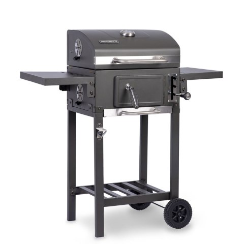 GRILL WĘGLOWY Z POKROWCEM BERDSEN BD-892 CZARNY