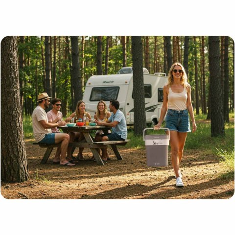 LODÓWKA TURYSTYCZNA BERDSEN ICEMAX 29 LITRY TRYB ECO - CIEMNOSZARA