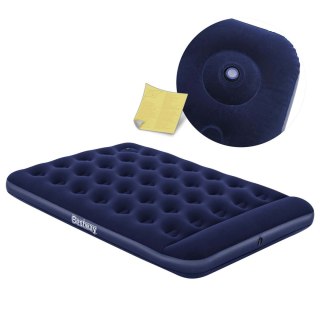MATERAC DMUCHANY 191X137X28 CM Z WBUDOWANĄ POMPKĄ NOŻNĄ BESTWAY 67225