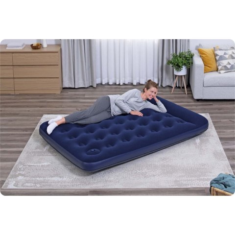MATERAC DMUCHANY 191X137X28 CM Z WBUDOWANĄ POMPKĄ NOŻNĄ BESTWAY 67225