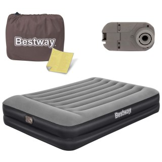 MATERAC DMUCHANY 203X152X46 CM Z WBUDOWANĄ POMPKĄ ELEKTRYCZNĄ BESTWAY 67403