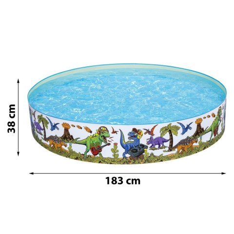 BASEN OGRODOWY DLA DZIECI DINOZAUR 183 X 38 CM BESTWAY 55022