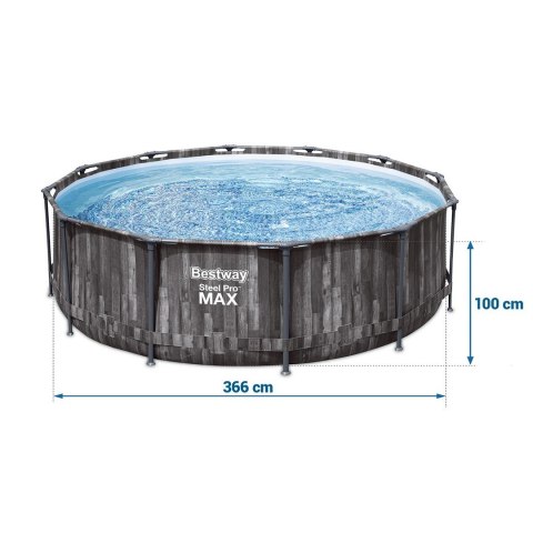BASEN OGRODOWY STELAŻOWY 366 X 100 CM 10W1 BESTWAY 5614X