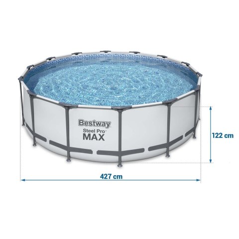 BASEN OGRODOWY STELAŻOWY 427 X 122 CM 12W1 BESTWAY 5612X