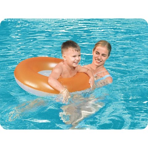 KOŁO PLAŻOWE DO PŁYWANIA DLA DZIECI 76 CM BESTWAY 36024 POMARAŃCZOWY