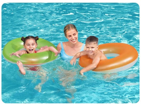 KOŁO PLAŻOWE DO PŁYWANIA DLA DZIECI 76 CM BESTWAY 36024 ZIELONY