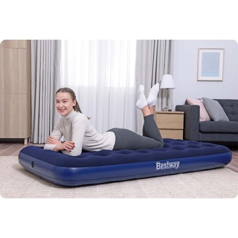 MATERAC DMUCHANY 188X99X22 CM Z POMPKĄ TŁOKOWĄ BESTWAY 67001