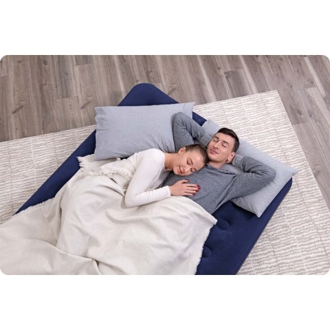 MATERAC DMUCHANY 191X132X22 CM Z POMPKĄ TŁOKOWĄ BESTWAY 67002