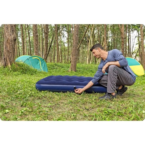 MATERAC DMUCHANY 203X152X22 CM Z POMPKĄ TŁOKOWĄ BESTWAY 67374