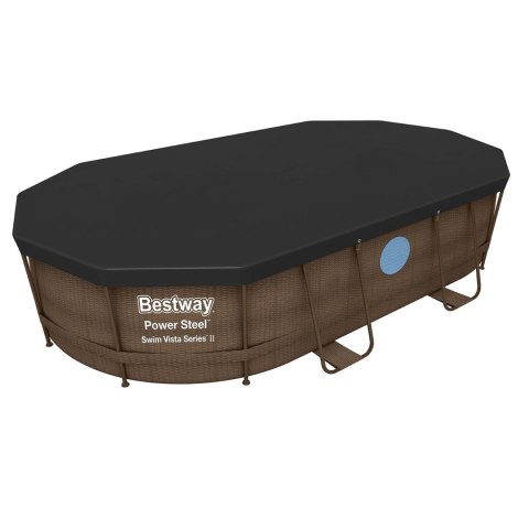 POKRYWA DO BASENU STELAŻOWEGO OWALNEGO 427 X 250 X 100 CM BESTWAY 58425