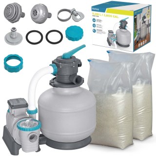 POMPA PIASKOWA 11355 L/H + PIASEK 50KG BESTWAY