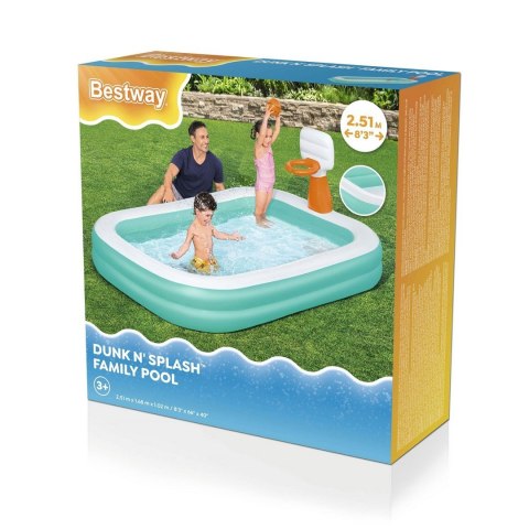 BASEN DMUCHANY DUNK'N SPLASH 251 X 168 X 102 CM BESTWAY 54445