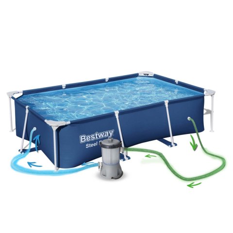 BASEN OGRODOWY STELAŻOWY 259 X 170 X 61 CM BESTWAY 56403N BASEN OGRODOWY STELAŻOWY 259 X 170 X 61 CM BESTWAY 56403N