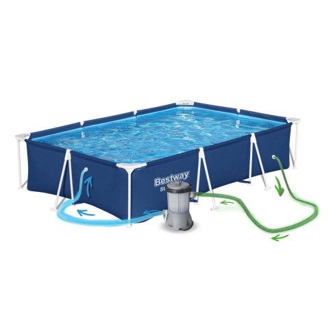 BASEN OGRODOWY STELAŻOWY 300 X 201 X 66 CM 5W1 BESTWAY 56404N BASEN OGRODOWY STELAŻOWY 300 X 201 X 66 CM 5W1 BESTWAY 56404N