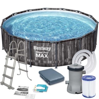 BASEN OGRODOWY STELAŻOWY 427 X 107 CM 11W1 BESTWAY 5614Z