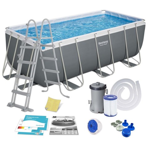 BASEN STELAŻOWY OGRODOWY 412 X 201 X 122 CM 11W1 BESTWAY 56456N BASEN STELAŻOWY OGRODOWY 412 X 201 X 122 CM 11W1 BESTWAY 56456N