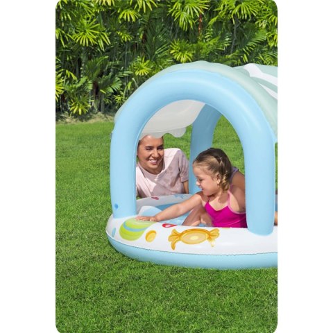 BASENIK DLA DZIECI Z DASZKIEM 104 X 84 CM BESTWAY 52638