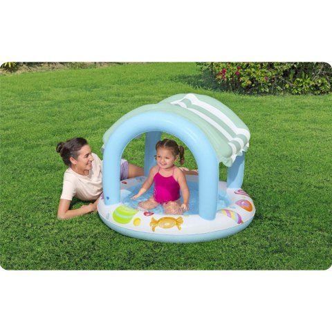 BASENIK DLA DZIECI Z DASZKIEM 104 X 84 CM BESTWAY 52638