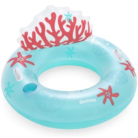KOŁO DO PŁYWANIA Z OPARCIEM CORAL BLISS 107 X 113 CM BESTWAY 43730