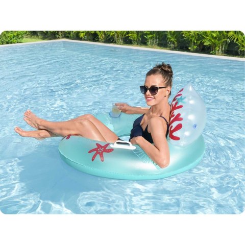 KOŁO DO PŁYWANIA Z OPARCIEM CORAL BLISS 107 X 113 CM BESTWAY 43730