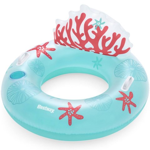 KOŁO DO PŁYWANIA Z OPARCIEM CORAL BLISS 107 X 113 CM BESTWAY 43730