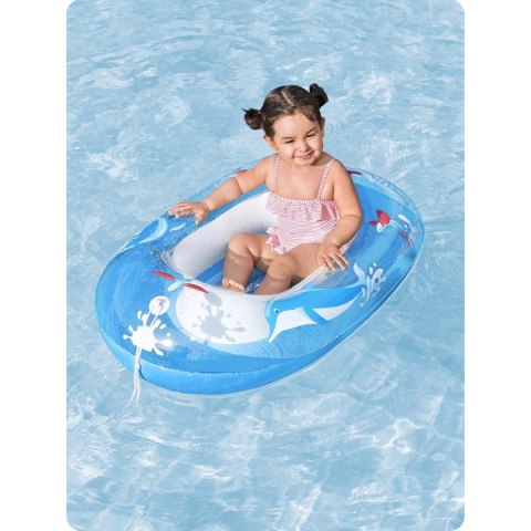 PONTON PLAŻOWY DO PŁYWANIA DELFIN 102 X 69 CM BESTWAY 34037