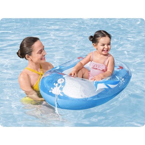 PONTON PLAŻOWY DO PŁYWANIA DELFIN 102 X 69 CM BESTWAY 34037